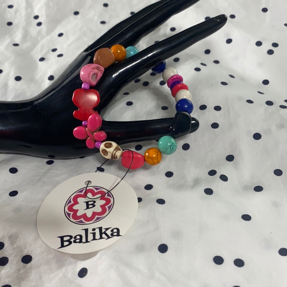 Handcrafted colorful beaded bracelet